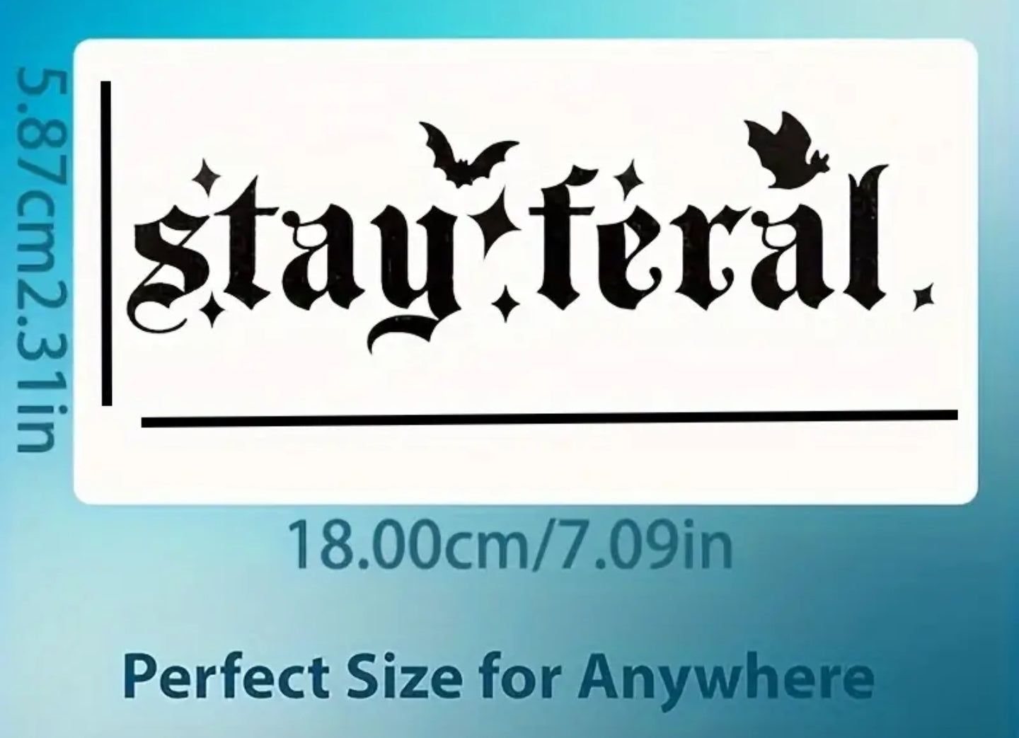 Stay Feral Waterproof Decal