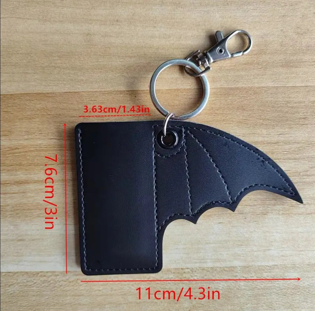 Bat Wing Lighter Keychain - Black