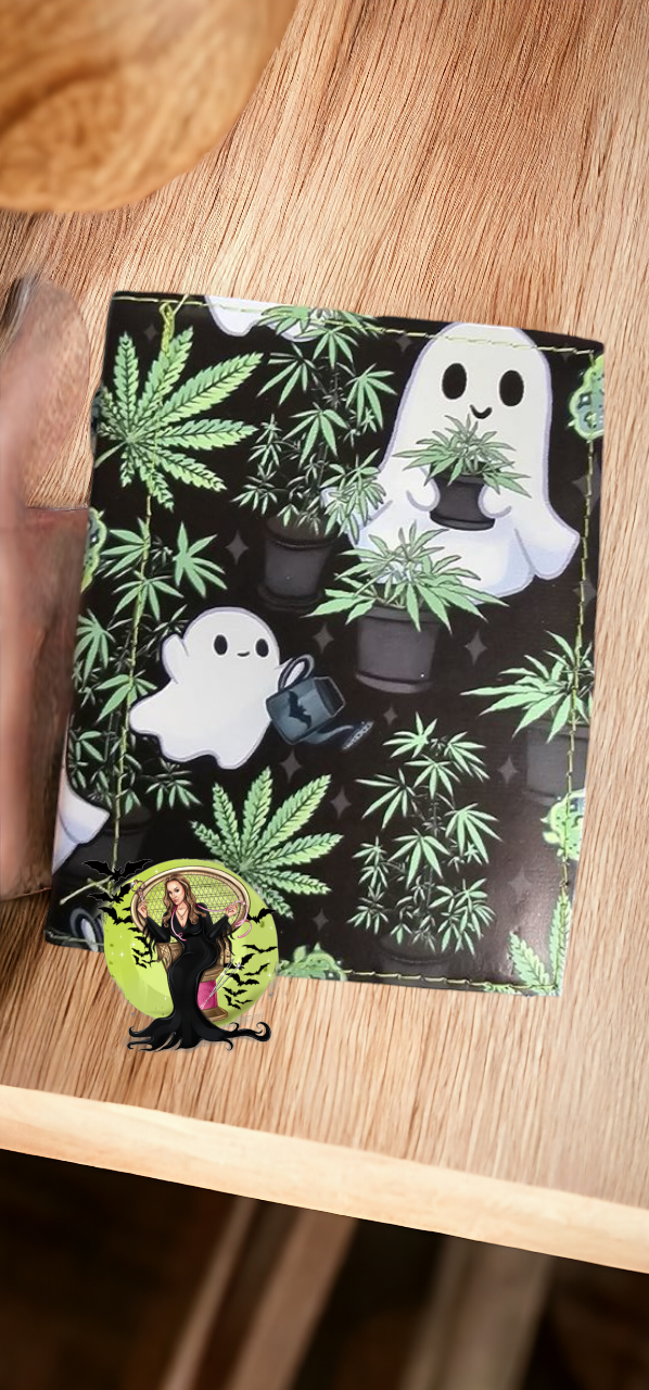 RTS 3"x 5" Memo Pad Holder - Leafy Ghost