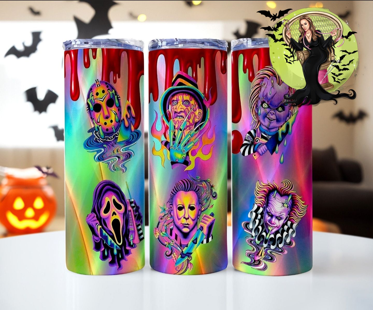 Neon Horror2 Tumbler