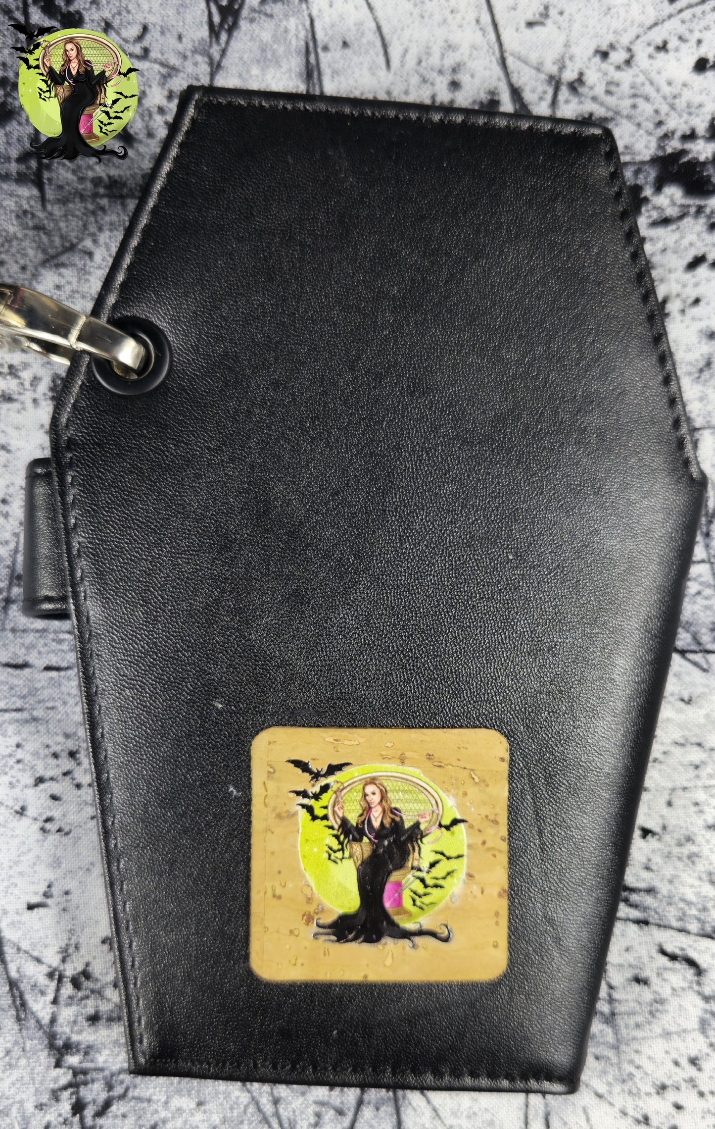 BLUBIRD REVIVED LLC EXCLUSIVE - Ready To Ship Coffin Wallet Wristlet with card slots & change/money compartments