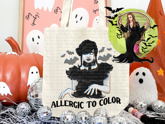 Allergic to Color Canvas Tote