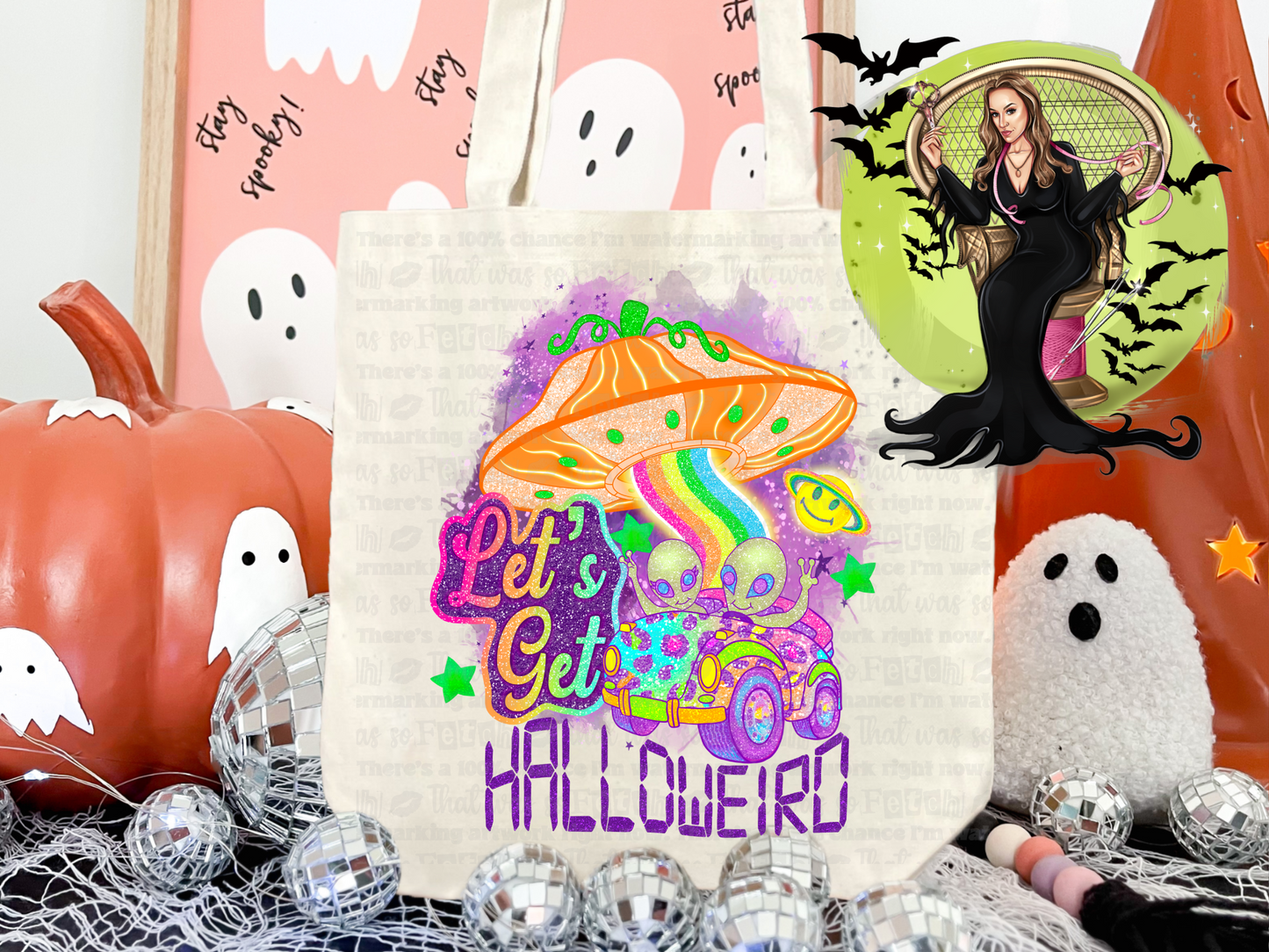 Halloweird Canvas Tote