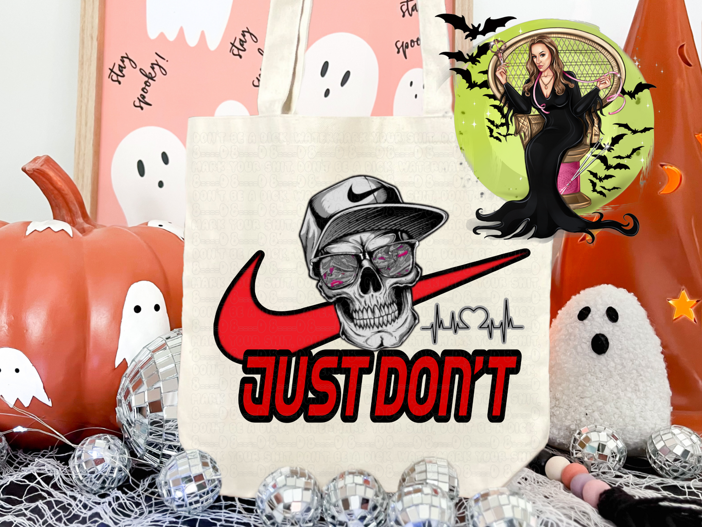 Just Don't Canvas Tote